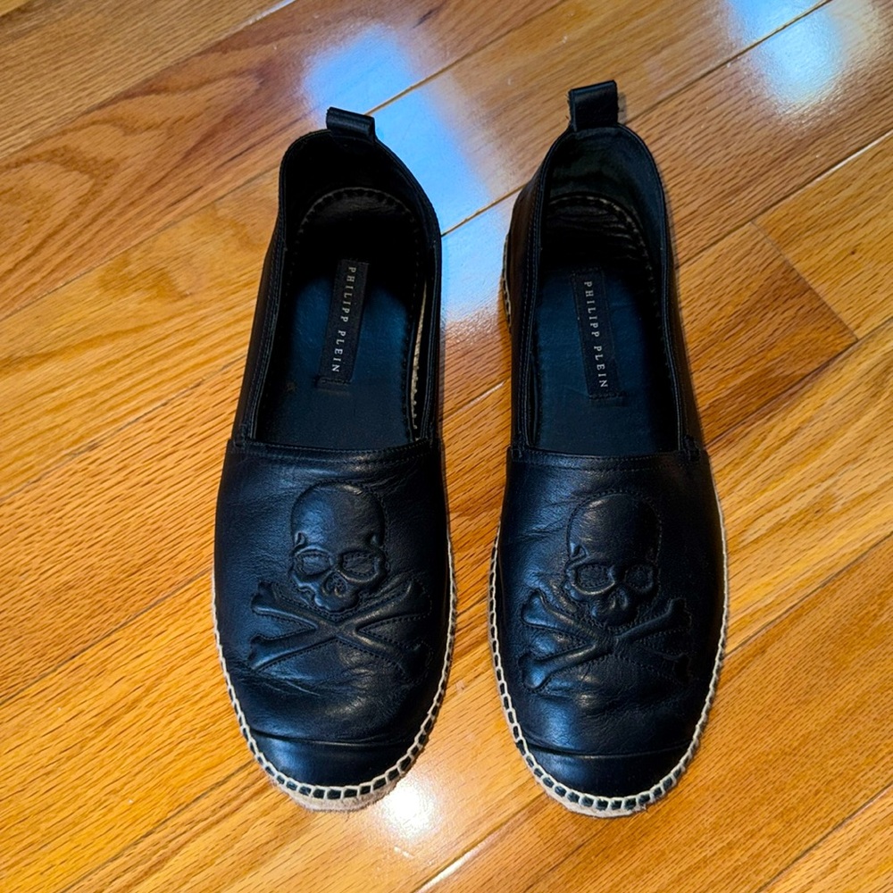 Philipp Plein Skull embossed espadrilles